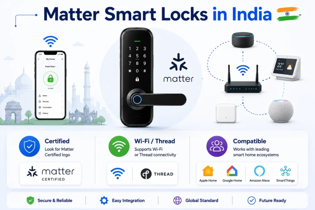 Matter smart locks in India compatibility and connectivity