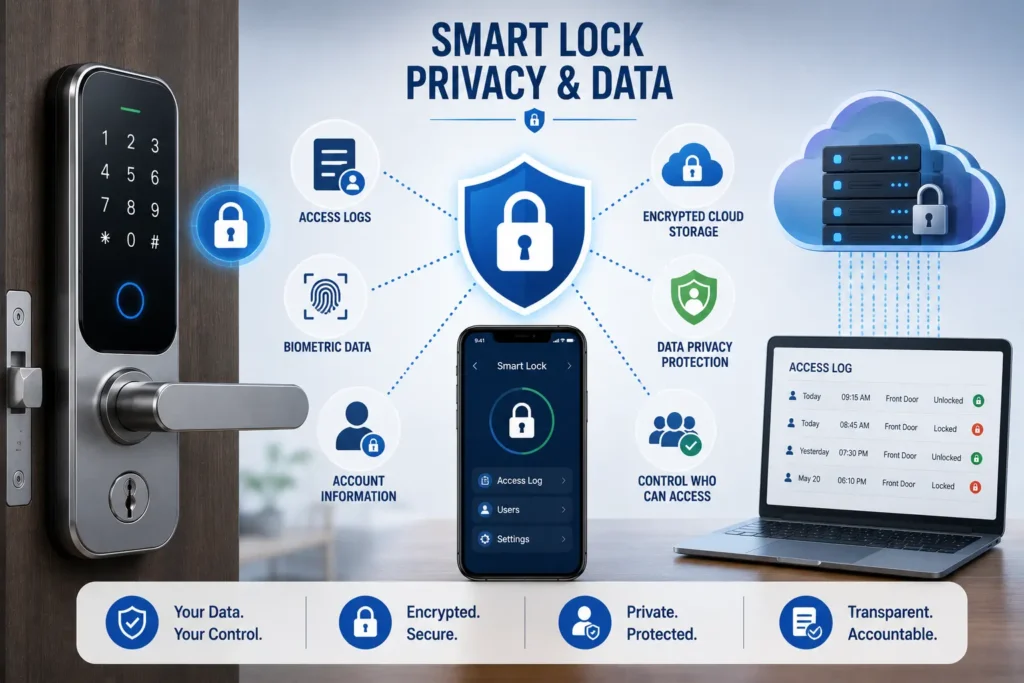 Smart lock privacy and data security