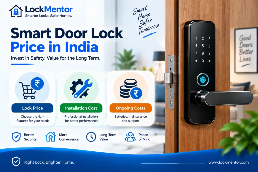Smart door lock with price and installation cost considerations in India